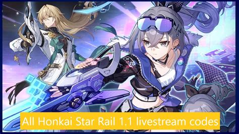 honkai star rail 1.5 livestream codes